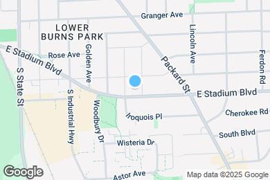 Map image of the property - 1305 E Stadium Blvd