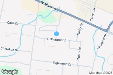 Map image of the property - 1617 E Blairmont Dr