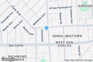 Map image of the property - Alvarado Park - 55+ Senior Housing