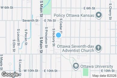 Map image of the property - 802 S Cedar St