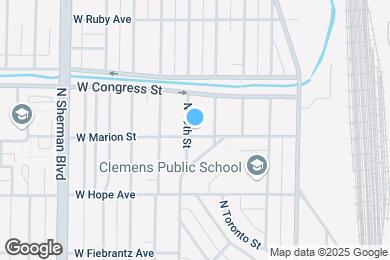 Map image of the property - 3828 W Marion St