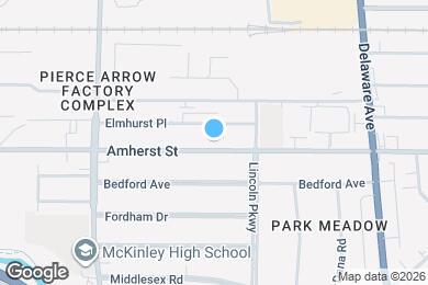 Map image of the property - 822 Amherst St