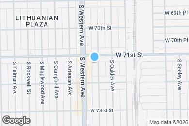 Map image of the property - 7114 S Claremont Ave