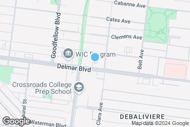 Map image of the property - Delmar Apartments