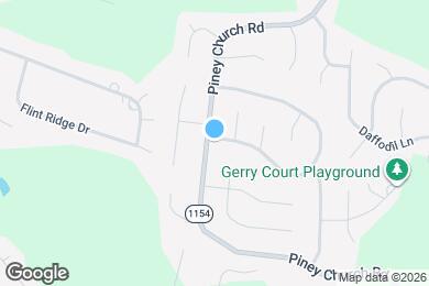 Map image of the property - 1219 Piney Church Rd
