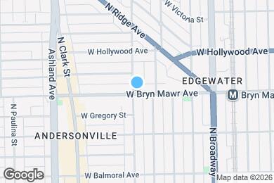 Map image of the property - 1355 W Bryn Mawr Ave