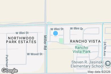 Map image of the property - 25029 W Vista Norte St