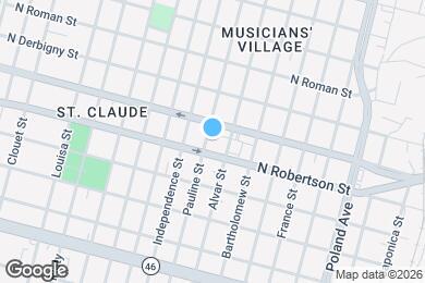 Map image of the property - 1521 Pauline St