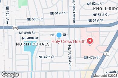 Map image of the property - 1721 NE 48th Ct