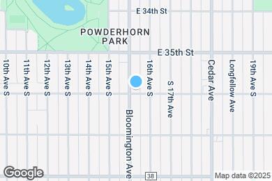 Map image of the property - 3555 Bloomington Ave