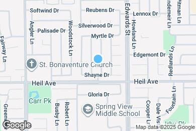 Map image of the property - 16401 Mercier Ln