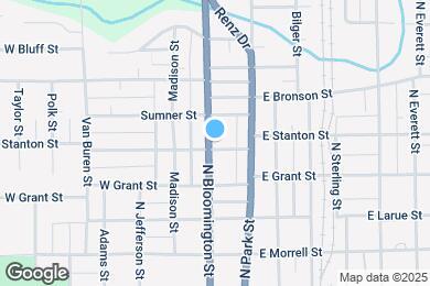 Map image of the property - 102 E Stanton St