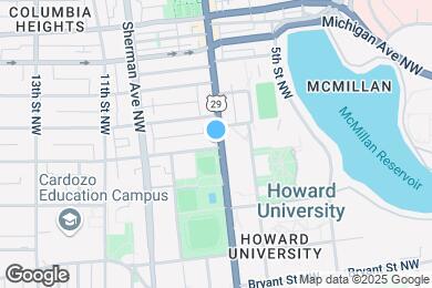 Map image of the property - 2600 Georgia Ave NW