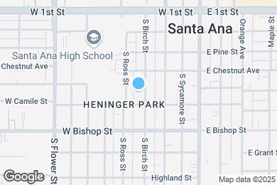 Map image of the property - Santa Ana Birch Apartments