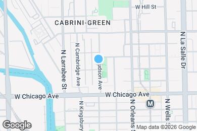 Map image of the property - 1106 N Wells St