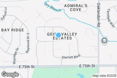 Map image of the property - 7640 Geist Valley Ct