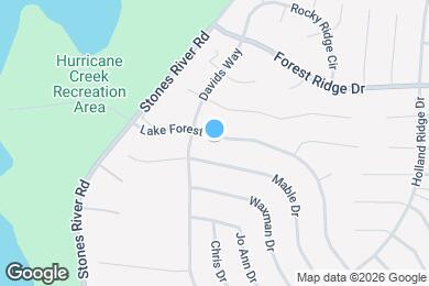 Map image of the property - 423 Lake Forest Dr