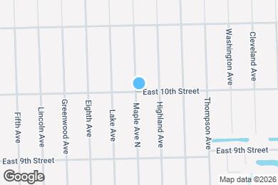 Map image of the property - 1004 East 10th Street