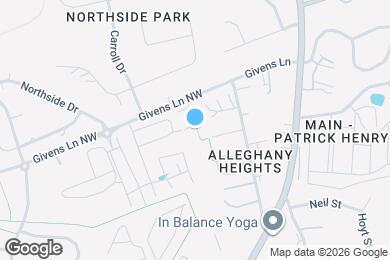 Map image of the property - 1707 Aden Ln