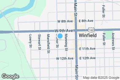 Map image of the property - 214 W 10th Ave