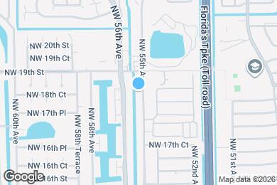 Map image of the property - 1845 NW 55th Ave