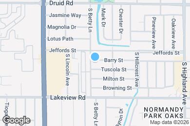 Map image of the property - 1305 Barry St