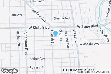 Map image of the property - 621 Florence Ave