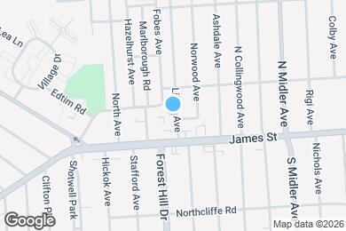 Map image of the property - 203 Lillian Ave