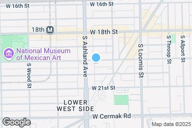 Map image of the property - 1539 W 19th St