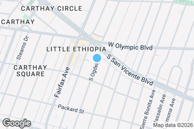 Map image of the property - 1050 S Ogden Dr