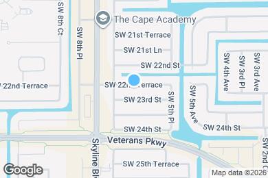 Map image of the property - 626 SW 22nd Terrace