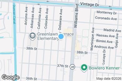 Map image of the property - 3816 Delaware Ave