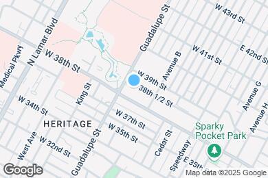 Map image of the property - 3815 Guadalupe St