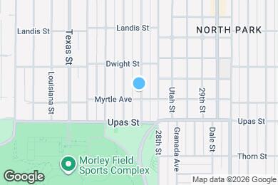 Map image of the property - 3512 Pershing Ave