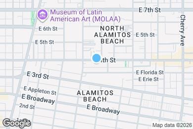 Map image of the property - 1244 E. 4th Street Apartments
