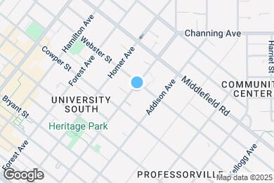 Map image of the property - 584 Channing Ave