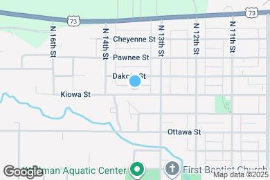 Map image of the property - 1322 Kiowa St