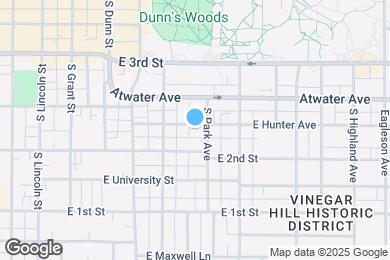Map image of the property - 726 E Hunter Ave