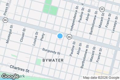 Map image of the property - 3523 N Rampart St