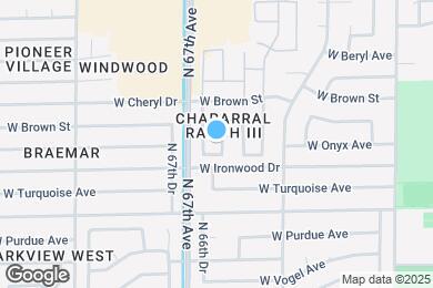 Map image of the property - 10012 N 66th Dr