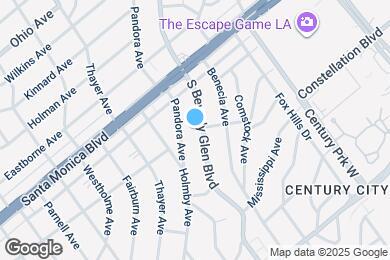 Map image of the property - 1875 S Beverly Glen Blvd