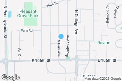 Map image of the property - 10717 N Park Ave