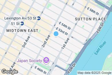 Map image of the property - 320 E 52nd St