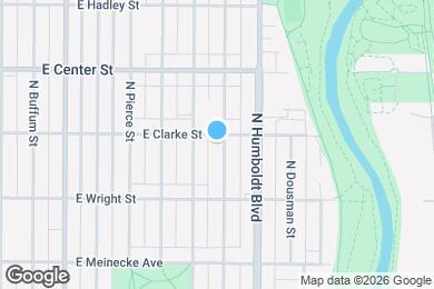 Map image of the property - 929 E Clarke St