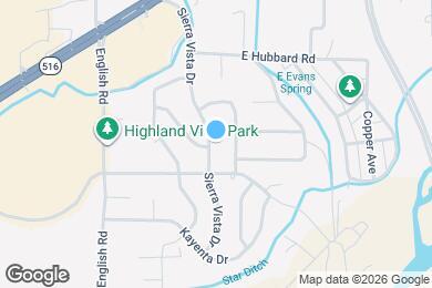 Map image of the property - 3708 Sierra Vista Dr