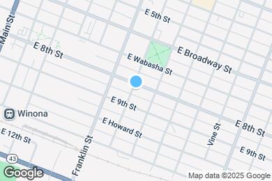 Map image of the property - 303 E Sanborn St