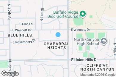 Map image of the property - 1464 E Rosemonte Dr