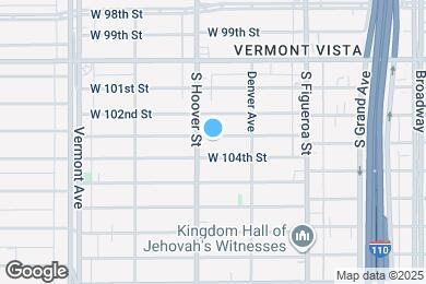 Map image of the property - 642 W 103rd St