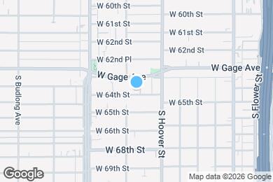 Map image of the property - 841 1/2 West 64th Street