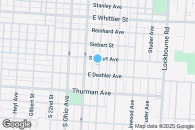 Map image of the property - 1213 Oakwood Ave